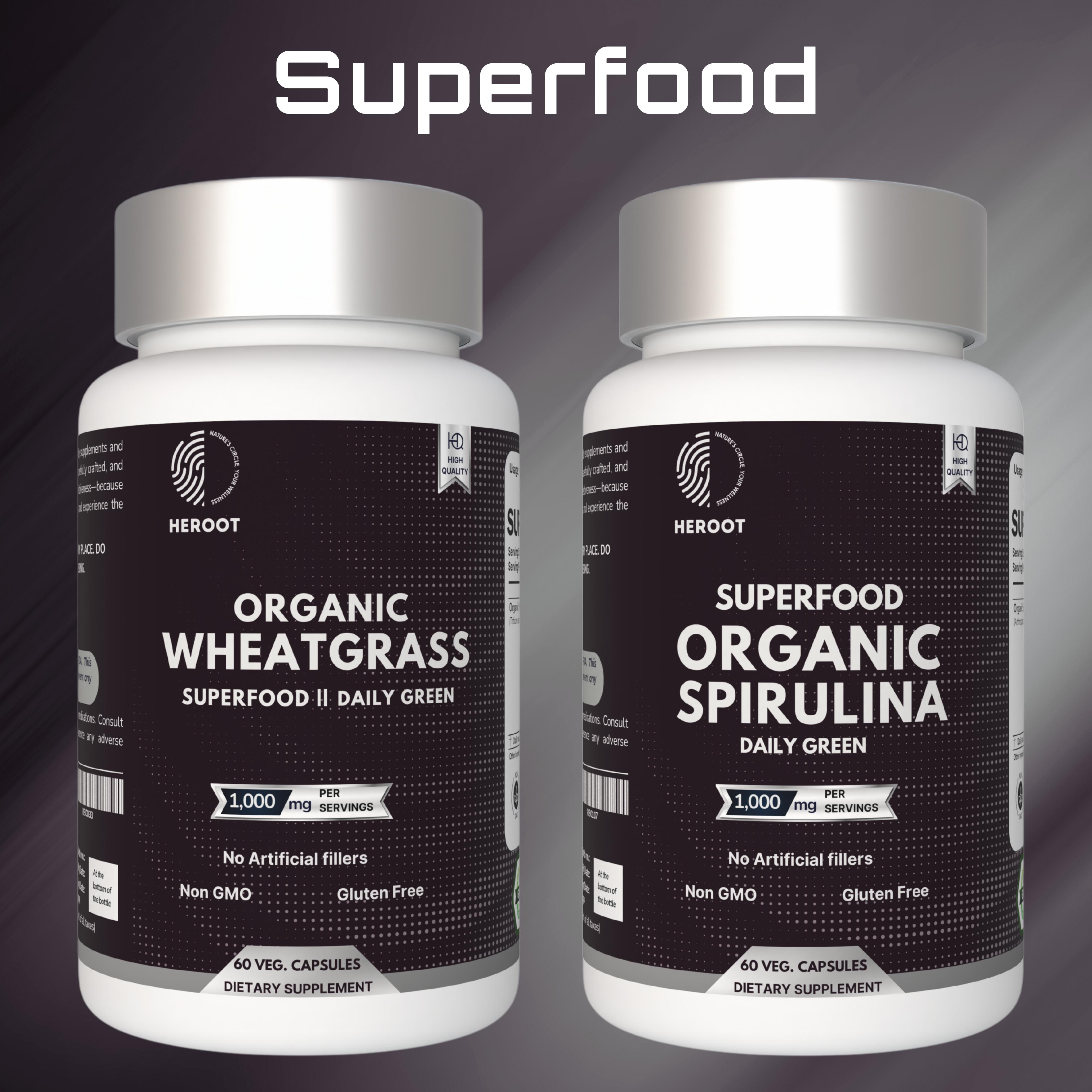 Суперфуд Спіруліна Wheatgrass Cap Для травлення та здоров’я печінки Підвищення рівня енергії Pack = 60 Capsules
Суперфуд Спіруліна Wheatgrass Cap Для травлення та здоров’я печінки Підвищення рівня енергії Pack = 60 Capsules