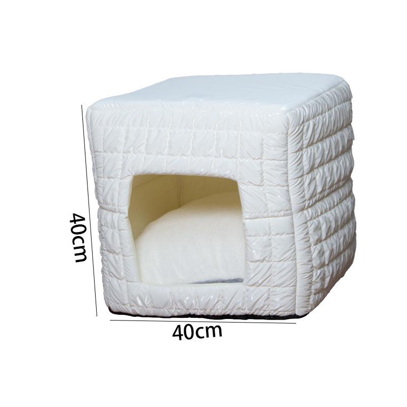 Cozy Pet Villa: Four-Season Washable Cat & Dog Bed with Enclosed Stone House Design Starbucks Quilted 40*40*40cm
Cozy Pet Villa: Four-Season Washable Cat & Dog Bed with Enclosed Stone House Design Starbucks Quilted 40*40*40cm
