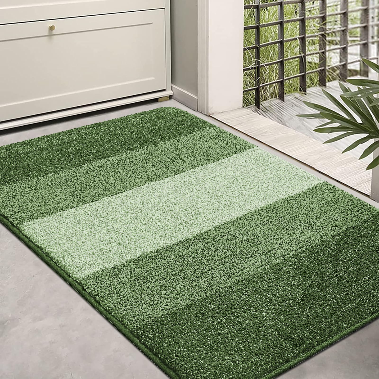 Olanly Door Mat Indoor Non-Slip Entrance Doormat Low Profile Mat Foot Mat Supe Absorbent Welcome Bathroom Rug Front Door Carpet 40x60cm (17x29 inch) зелёный
Olanly Door Mat Indoor Non-Slip Entrance Doormat Low Profile Mat Foot Mat Supe Absorbent Welcome Bathroom Rug Front Door Carpet 40x60cm (17x29 inch) зелёный