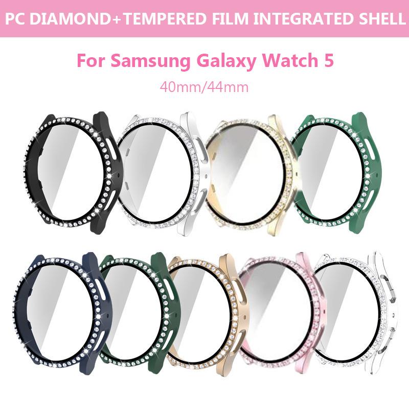 Роскошный чехол для часов с бриллиантами для Samsung Galaxy Watch 5, 40 мм, 44 мм, с закаленным стеклом, защитная пленка для экрана, бампер, чехол для ПК
Роскошный чехол для часов с бриллиантами для Samsung Galaxy Watch 5, 40 мм, 44 мм, с закаленным стеклом, защитная пленка для экрана, бампер, чехол для ПК