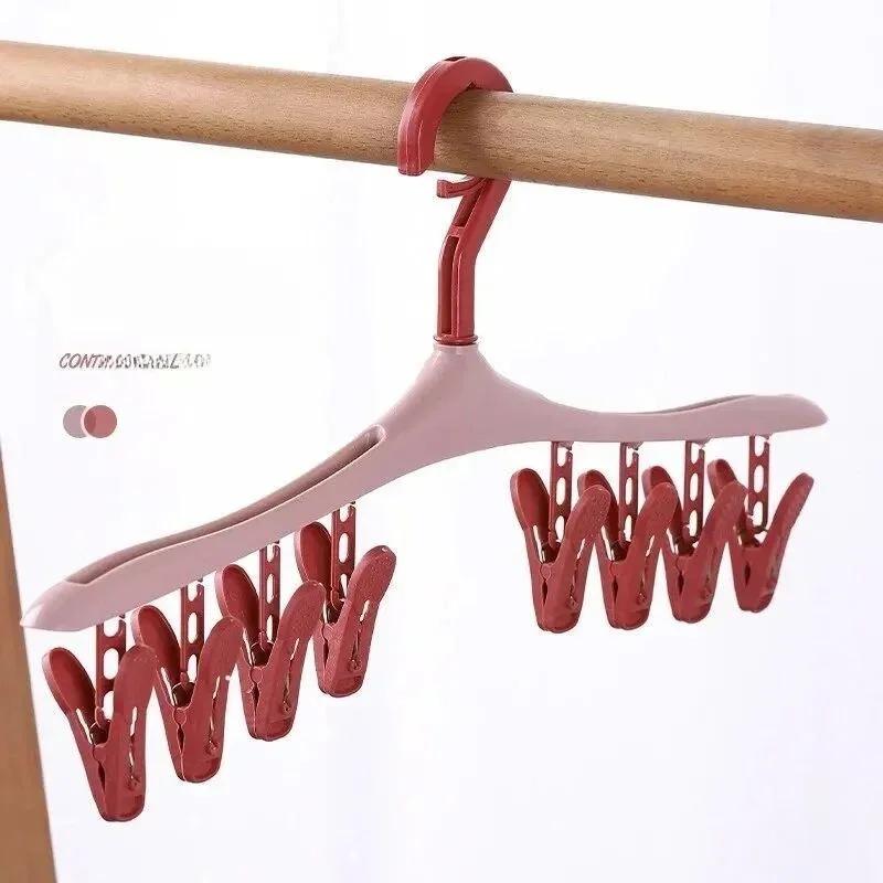 1PC Multifunctional Windproof Drying Rack with 8 Clips for Clothes Underwear Socks Candy-Colored Plastic Clothes Hanger розовый
1PC Multifunctional Windproof Drying Rack with 8 Clips for Clothes Underwear Socks Candy-Colored Plastic Clothes Hanger розовый