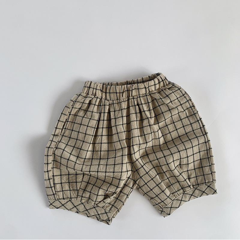 Korean Style Cotton Linen Plaid Baby Pants - Breathable, Loose, Mid-Length, Five-Point Summer Wear for Kids 90cm
Korean Style Cotton Linen Plaid Baby Pants - Breathable, Loose, Mid-Length, Five-Point Summer Wear for Kids 90cm