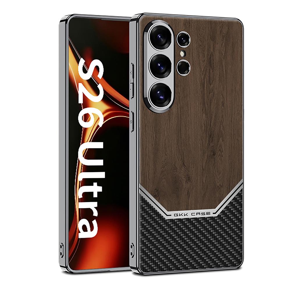 GKK Чехол для Samsung Galaxy S26 Ultra Электроокрашенный PC TPU PU Кожа Чехол для телефона Древесная текстура
GKK Чехол для Samsung Galaxy S26 Ultra Электроокрашенный PC TPU PU Кожа Чехол для телефона Древесная текстура