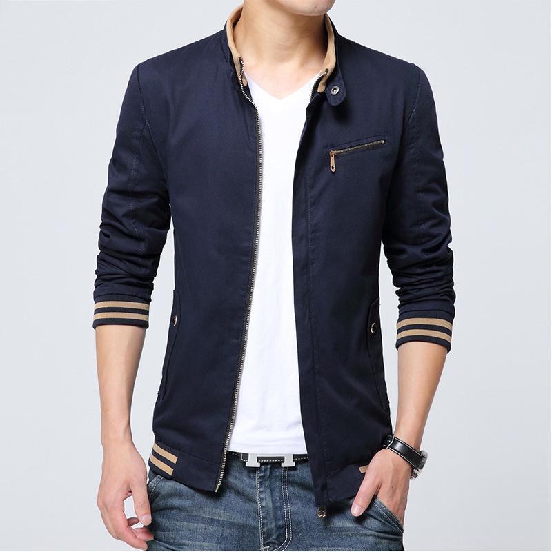 Men s Pure Cotton Stand-Up Collar Casual Jacket for Spring and Autumn L темно-синього кольору
Men s Pure Cotton Stand-Up Collar Casual Jacket for Spring and Autumn L темно-синього кольору