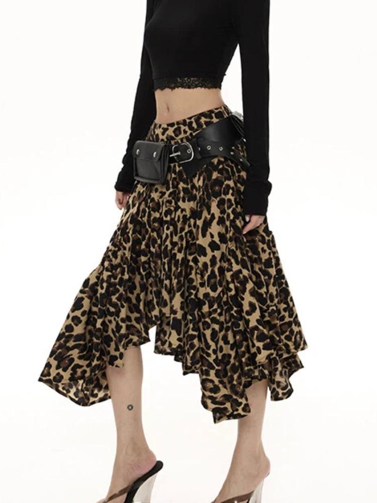 Wild Leopard Print Ruffle A-line Skirt - Women s Autumn Retro Style Large коричневий
Wild Leopard Print Ruffle A-line Skirt - Women s Autumn Retro Style Large коричневий