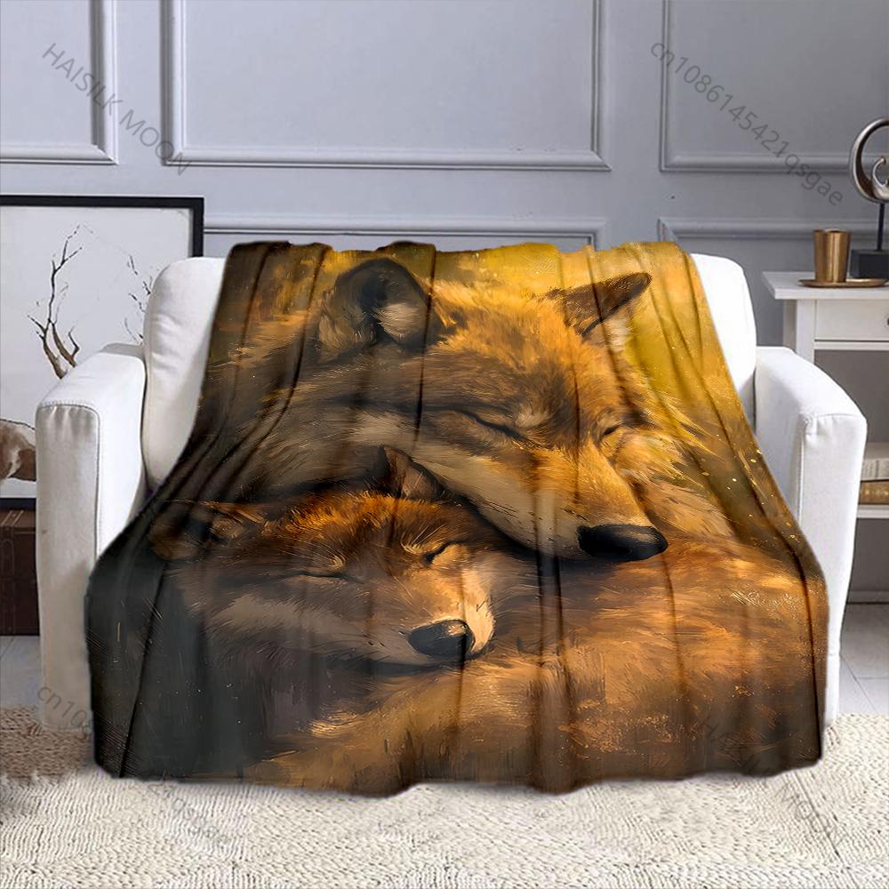 Mother wolf cuddles sleeping pup Print Adult Children Warm Blankets Home Travel Car Soft Comfortable Suitable for all seasons 75x90cm
Mother wolf cuddles sleeping pup Print Adult Children Warm Blankets Home Travel Car Soft Comfortable Suitable for all seasons 75x90cm
