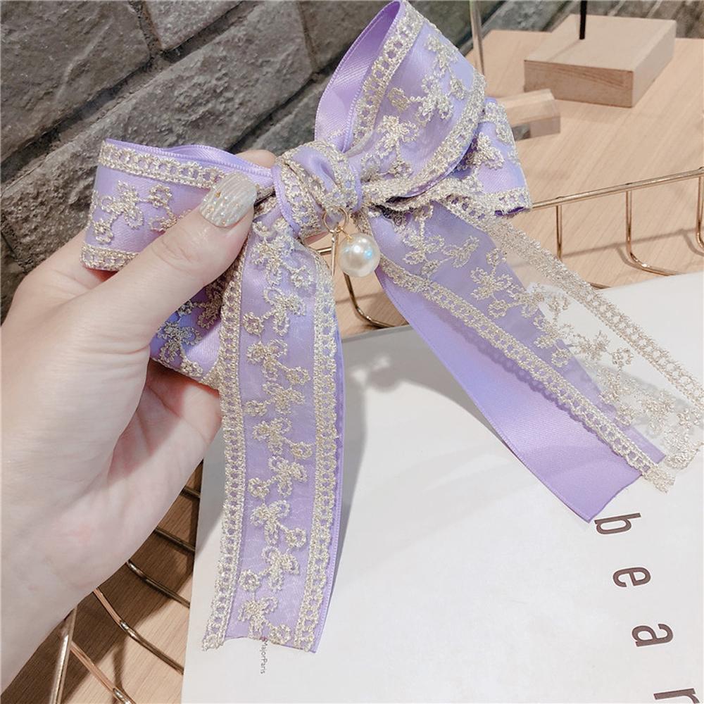 Spring Clip Headwear Ponytail Holder Sweet Girls Bow Hair Clips Lace Pearl Barrette Satin Hairpin зелёный
Spring Clip Headwear Ponytail Holder Sweet Girls Bow Hair Clips Lace Pearl Barrette Satin Hairpin зелёный