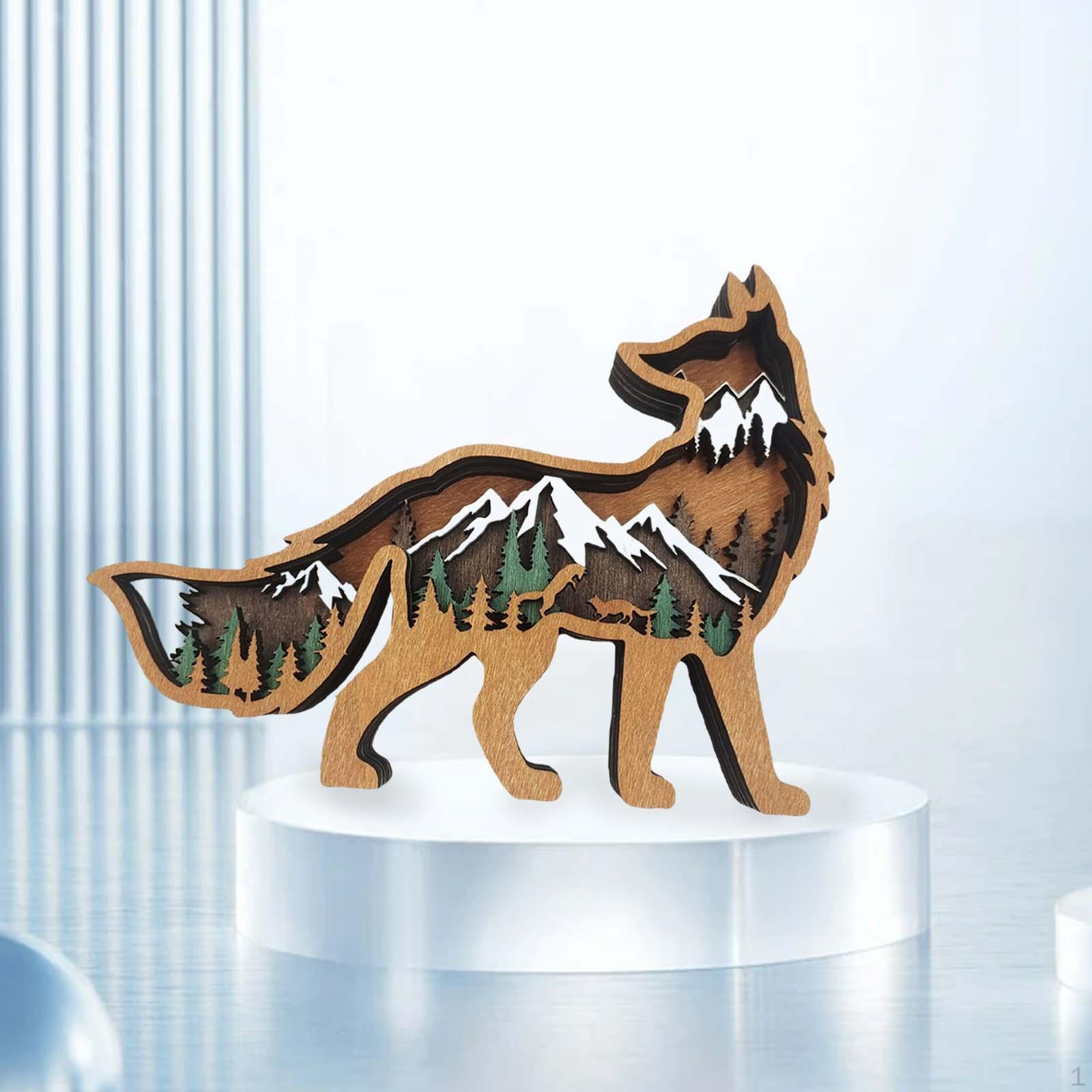 Modern Wooden Statue Sculpture Animals Figurines Ornament Hollowed Decorative for Bookcase
Modern Wooden Statue Sculpture Animals Figurines Ornament Hollowed Decorative for Bookcase