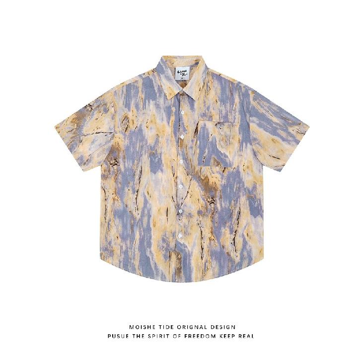 Niche Ruoshuai Watercolor Blooming Casual Vacation Beach Shirt Men s Short-Sleeved Summer Loose and Lazy Style Ice Silk Shirt 3XL синій
Niche Ruoshuai Watercolor Blooming Casual Vacation Beach Shirt Men s Short-Sleeved Summer Loose and Lazy Style Ice Silk Shirt 3XL синій