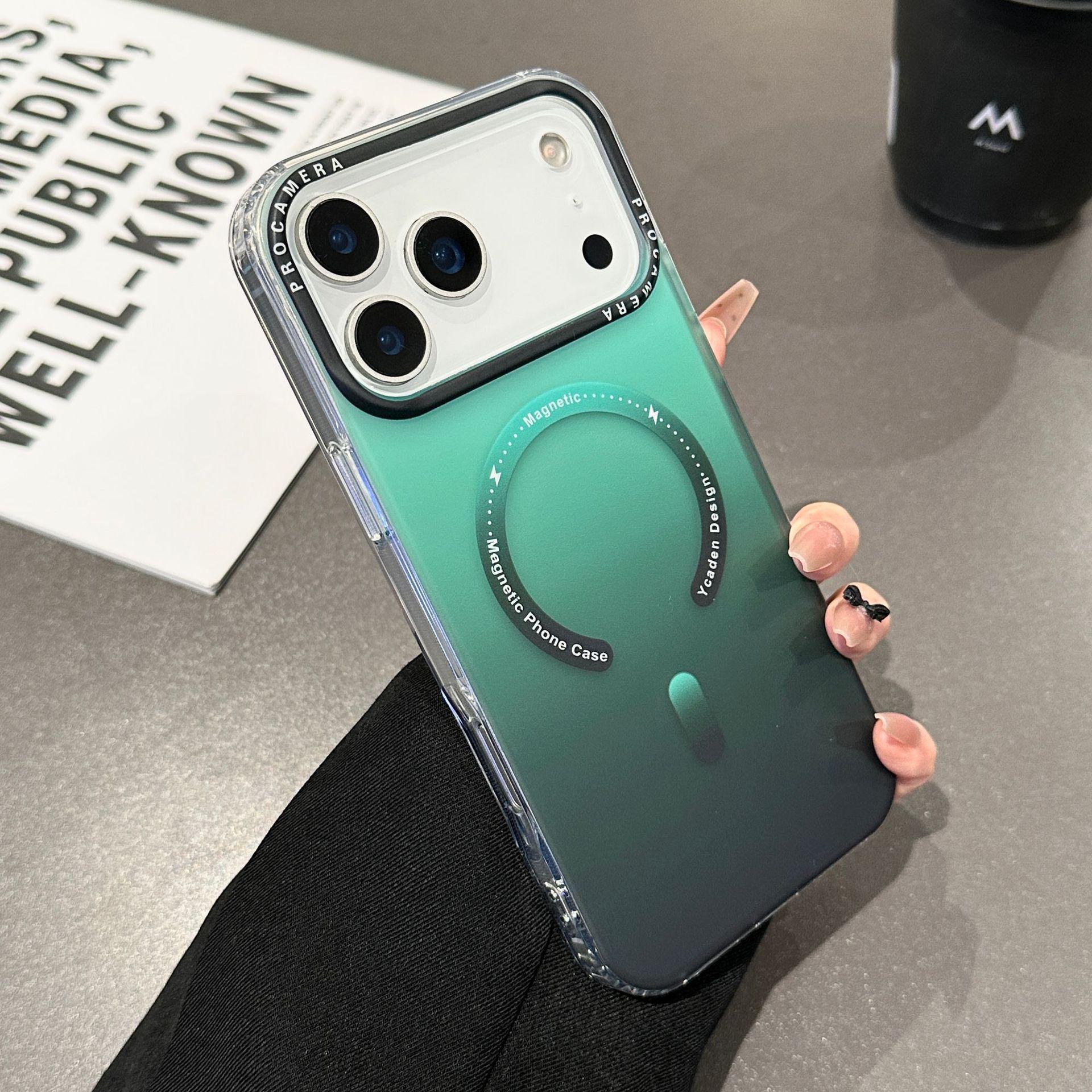Apple iPhone Gradient Magnetic Case - Semi-Transparent, Skin-Feel, Frosted, Large Hole Protection for 14/15/16/17 Pro Max 16 Plus
Apple iPhone Gradient Magnetic Case - Semi-Transparent, Skin-Feel, Frosted, Large Hole Protection for 14/15/16/17 Pro Max 16 Plus