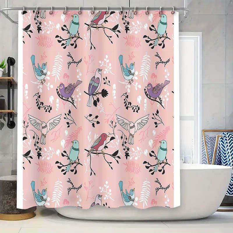 Botanical Birds Shower Curtain Nature Greenery Forest Pattern Bathroom Decor Vintage Floral Backdrop Washable Liner W60H190(CM)-1 Pcs
Botanical Birds Shower Curtain Nature Greenery Forest Pattern Bathroom Decor Vintage Floral Backdrop Washable Liner W60H190(CM)-1 Pcs