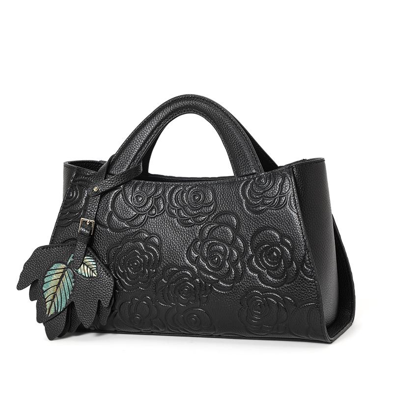 Aidrani Женская сумка из натуральной кожи, большая вместимость, сумка через плечо с цветочным узором, мягкая сумка из коровьей кожи, черная чёрный
Aidrani Женская сумка из натуральной кожи, большая вместимость, сумка через плечо с цветочным узором, мягкая сумка из коровьей кожи, черная чёрный