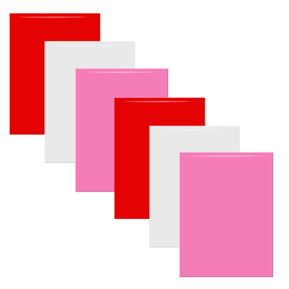 6Sheets 20x30cm Red White Pink Series Heat Transfer Vinyl Film Iron on Tshirt HTV Bundle Vinyl for Garment Fabric Decoration DIY 30cm x 20cm
6Sheets 20x30cm Red White Pink Series Heat Transfer Vinyl Film Iron on Tshirt HTV Bundle Vinyl for Garment Fabric Decoration DIY 30cm x 20cm