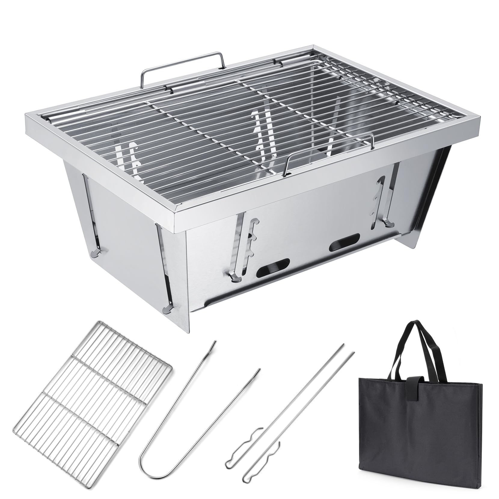 IGT bonfire barbecue folding BBQ bonfire IGT table folding charcoal grill height yakitori can be unfolded and folded in 1 comes with a storage bag
IGT bonfire barbecue folding BBQ bonfire IGT table folding charcoal grill height yakitori can be unfolded and folded in 1 comes with a storage bag