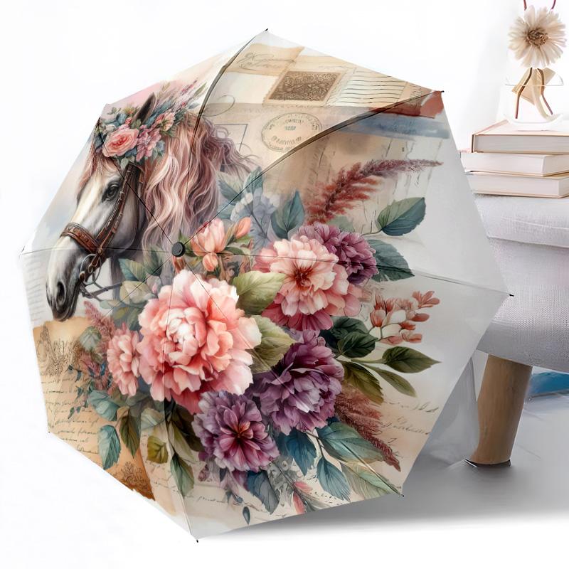 White and Black Horse Harmony Portable Automatic Umbrella Compact 8 Rib Lightweight Foldable Design for Outdoor Daily Use Perfect Gift for Friends
White and Black Horse Harmony Portable Automatic Umbrella Compact 8 Rib Lightweight Foldable Design for Outdoor Daily Use Perfect Gift for Friends