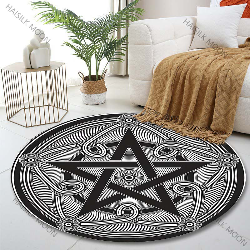Multiple sizes Geometric star pattern Print Round Carpet Living Room Bedroom Table Chair Sofa Decorative Carpet Luxury gifts Diameter -60cm
Multiple sizes Geometric star pattern Print Round Carpet Living Room Bedroom Table Chair Sofa Decorative Carpet Luxury gifts Diameter -60cm