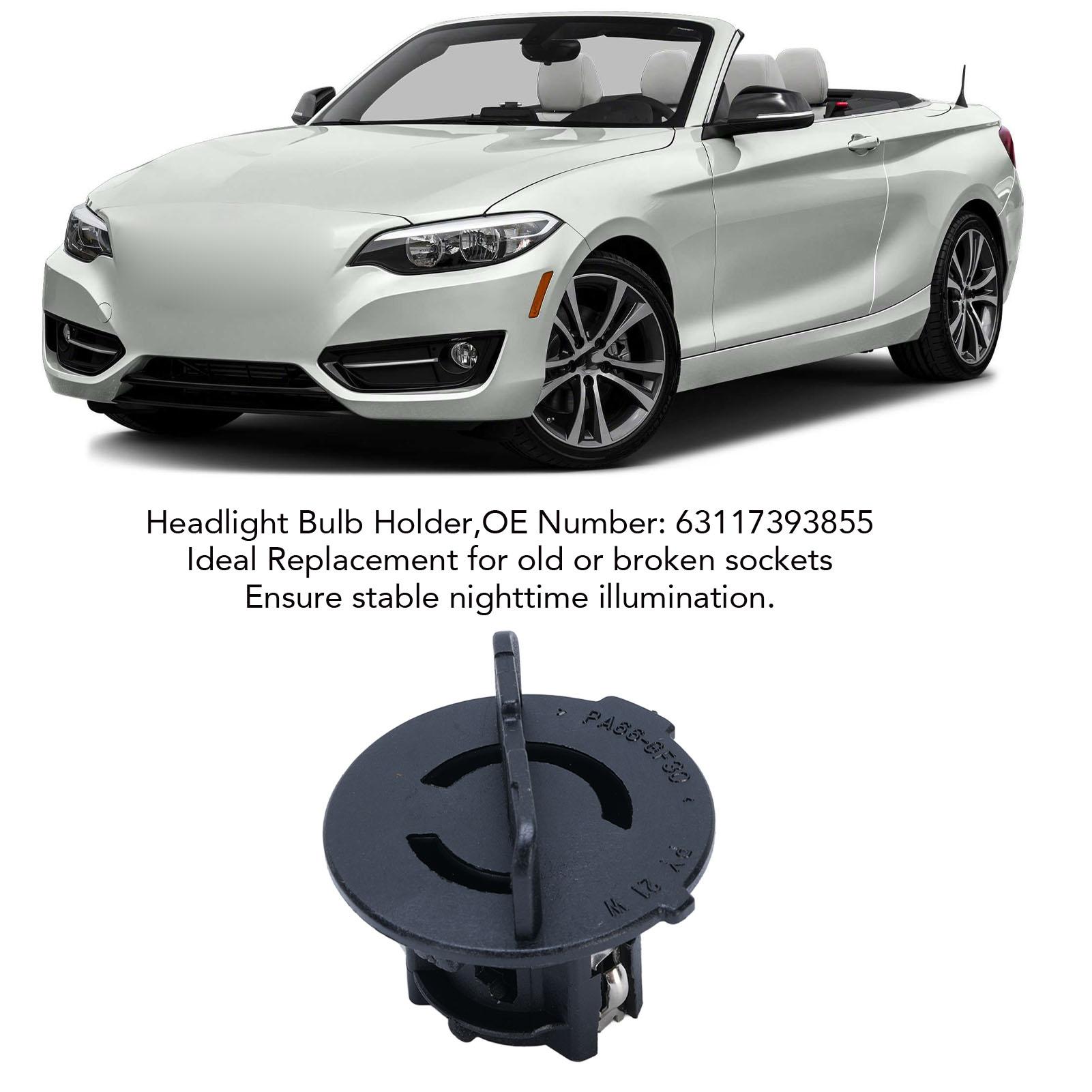 Front Headlamp Socket 63117393855 Stable Illumination Sturdy Replacement for 228i 230i M2 M235i M240i X1
Front Headlamp Socket 63117393855 Stable Illumination Sturdy Replacement for 228i 230i M2 M235i M240i X1
