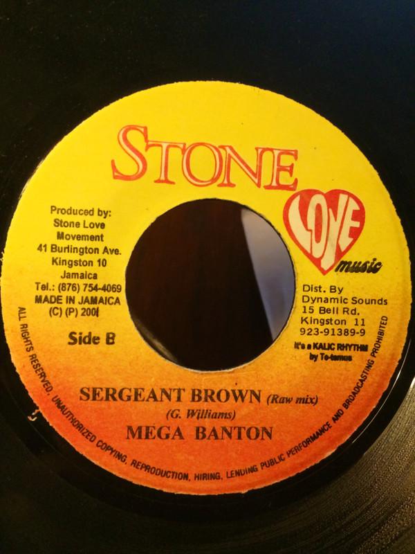 7inch Record MEGA BANTON - Sergeant Brown NONE Stone Love Musi 2001 Jamaica Reggae, Ska & Dub Used
7inch Record MEGA BANTON - Sergeant Brown NONE Stone Love Musi 2001 Jamaica Reggae, Ska & Dub Used