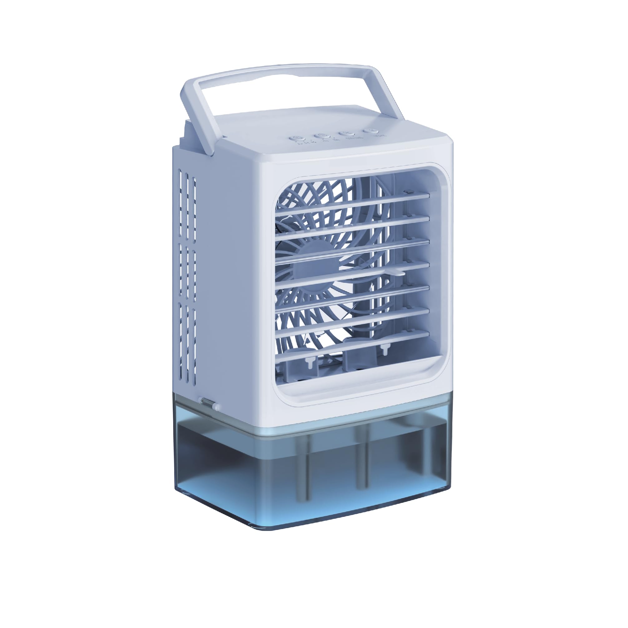 Compact Air Cooler/Cooling Fan with Silver Ion Antibacterial Tank. Powerful Desktop Cooler with Ultrasonic Atomization Humidification, Ice Compatible,
Compact Air Cooler/Cooling Fan with Silver Ion Antibacterial Tank. Powerful Desktop Cooler with Ultrasonic Atomization Humidification, Ice Compatible,