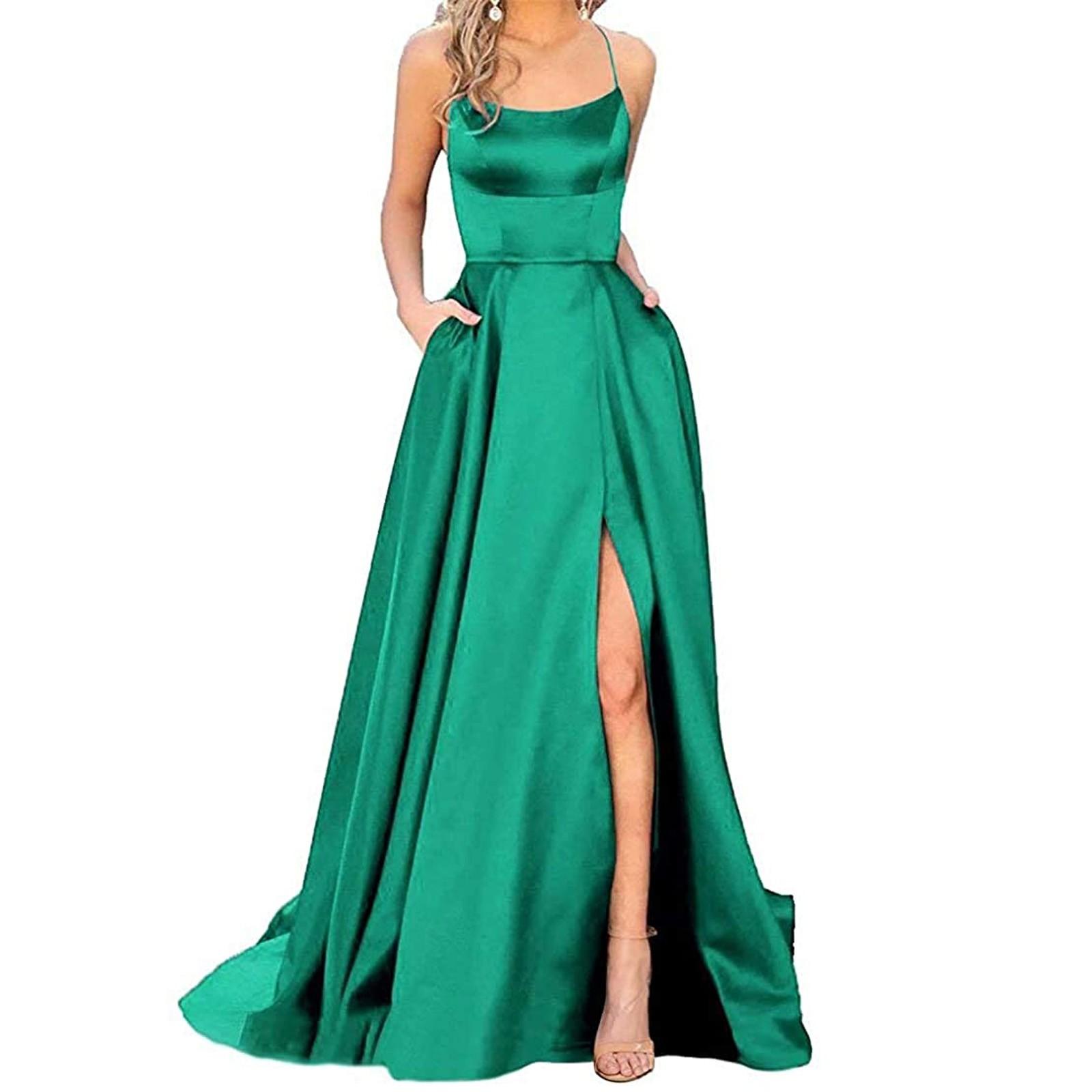 Модное женское сексуальное вечернее платье с открытой спиной, удобное повседневное платье XL зелёный
Модное женское сексуальное вечернее платье с открытой спиной, удобное повседневное платье XL зелёный