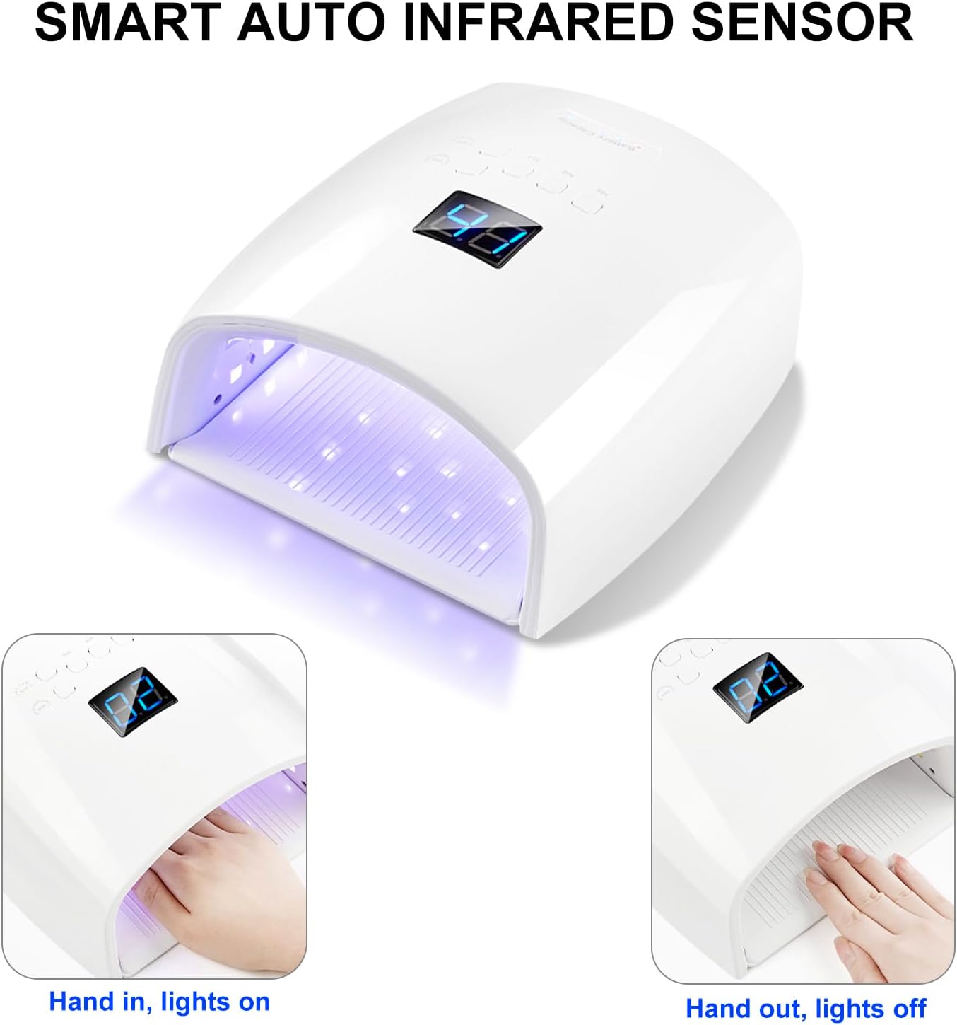 Rechargeable UV LED Nail Lamp 66W Cordless Nail Dryer for Gel Polish Professional Nail Art Manicure Tools for Home and Salon us белый
Rechargeable UV LED Nail Lamp 66W Cordless Nail Dryer for Gel Polish Professional Nail Art Manicure Tools for Home and Salon us белый