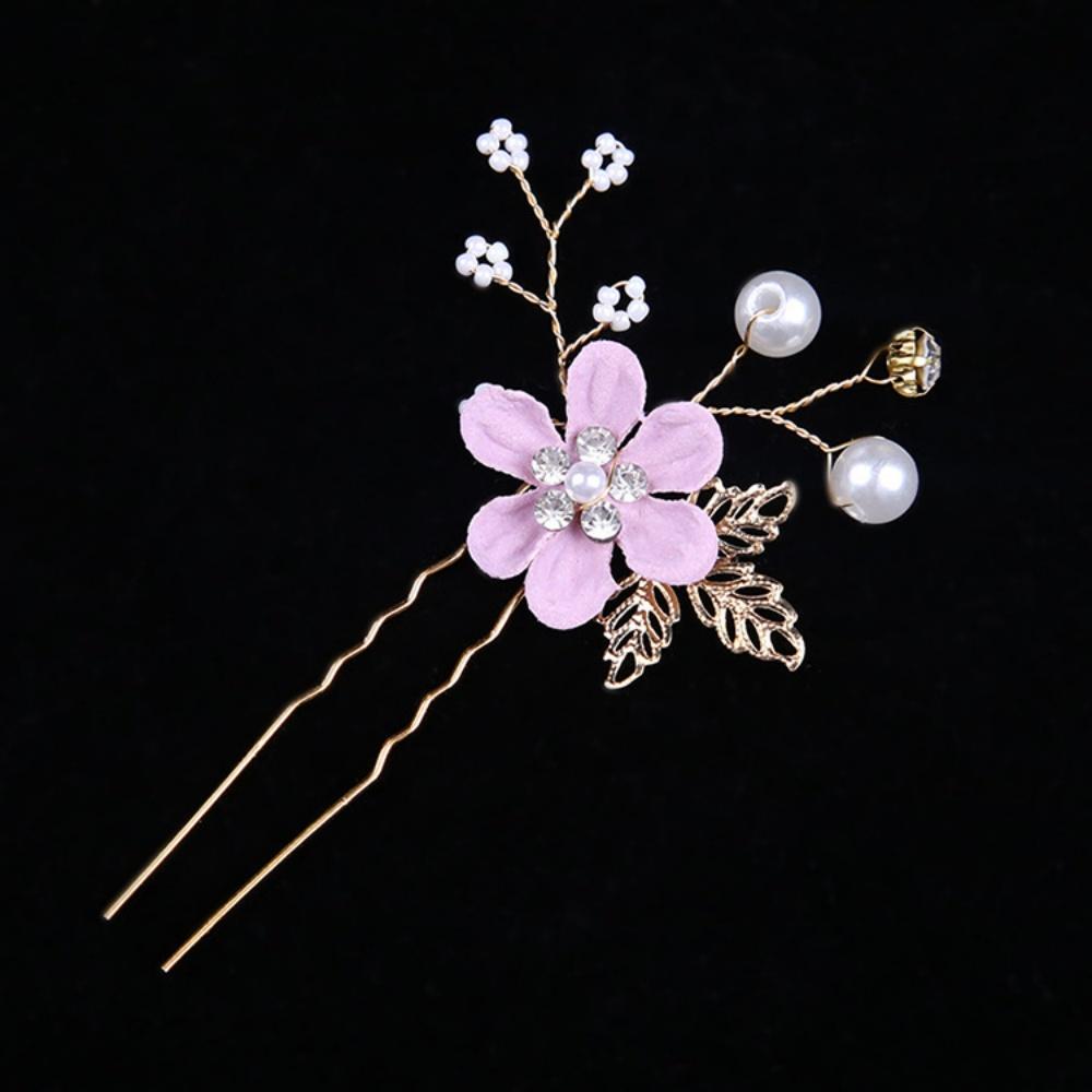 1 Piece Pink Blue Fabric Flower Pearl Hairpin, Forest Style Gentle Style, Suitable for Bridal Look / Daily Updo / Party Wear
1 Piece Pink Blue Fabric Flower Pearl Hairpin, Forest Style Gentle Style, Suitable for Bridal Look / Daily Updo / Party Wear