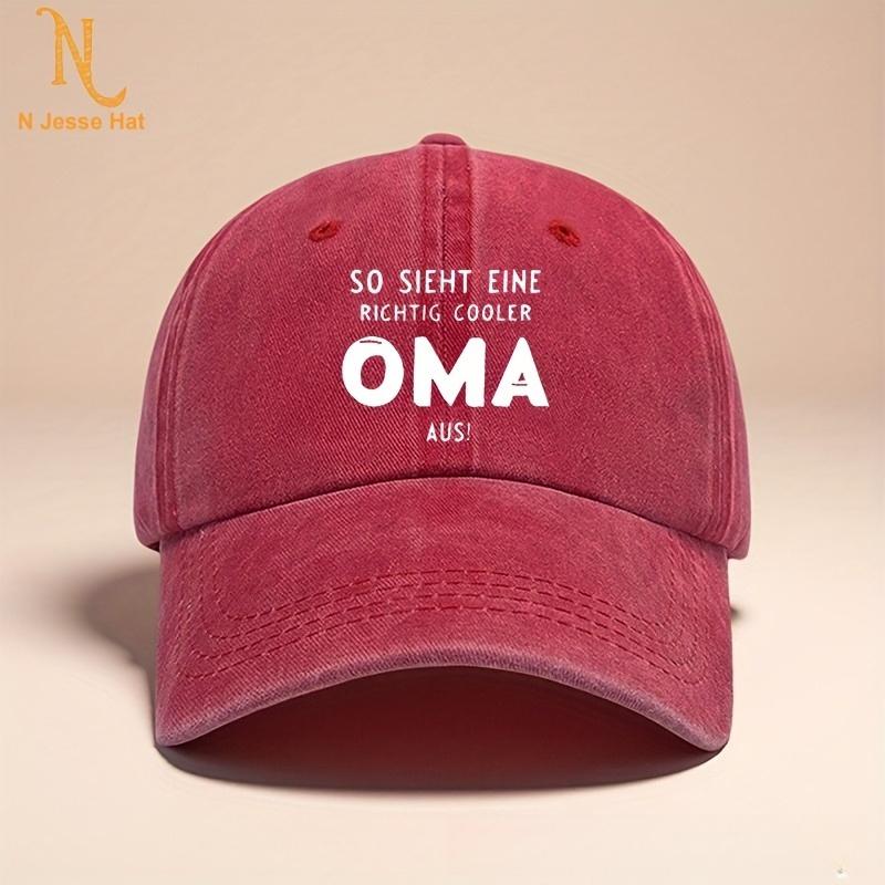 1 шт. Винтажная стираная бейсболка с буквой OMA , смешной принт, дышащая шляпа для женщин и мужчин, регулируемая, для активного отдыха, спорта, гольфа, солнцезащитная шляпа Adjustable красный
1 шт. Винтажная стираная бейсболка с буквой OMA , смешной принт, дышащая шляпа для женщин и мужчин, регулируемая, для активного отдыха, спорта, гольфа, солнцезащитная шляпа Adjustable красный