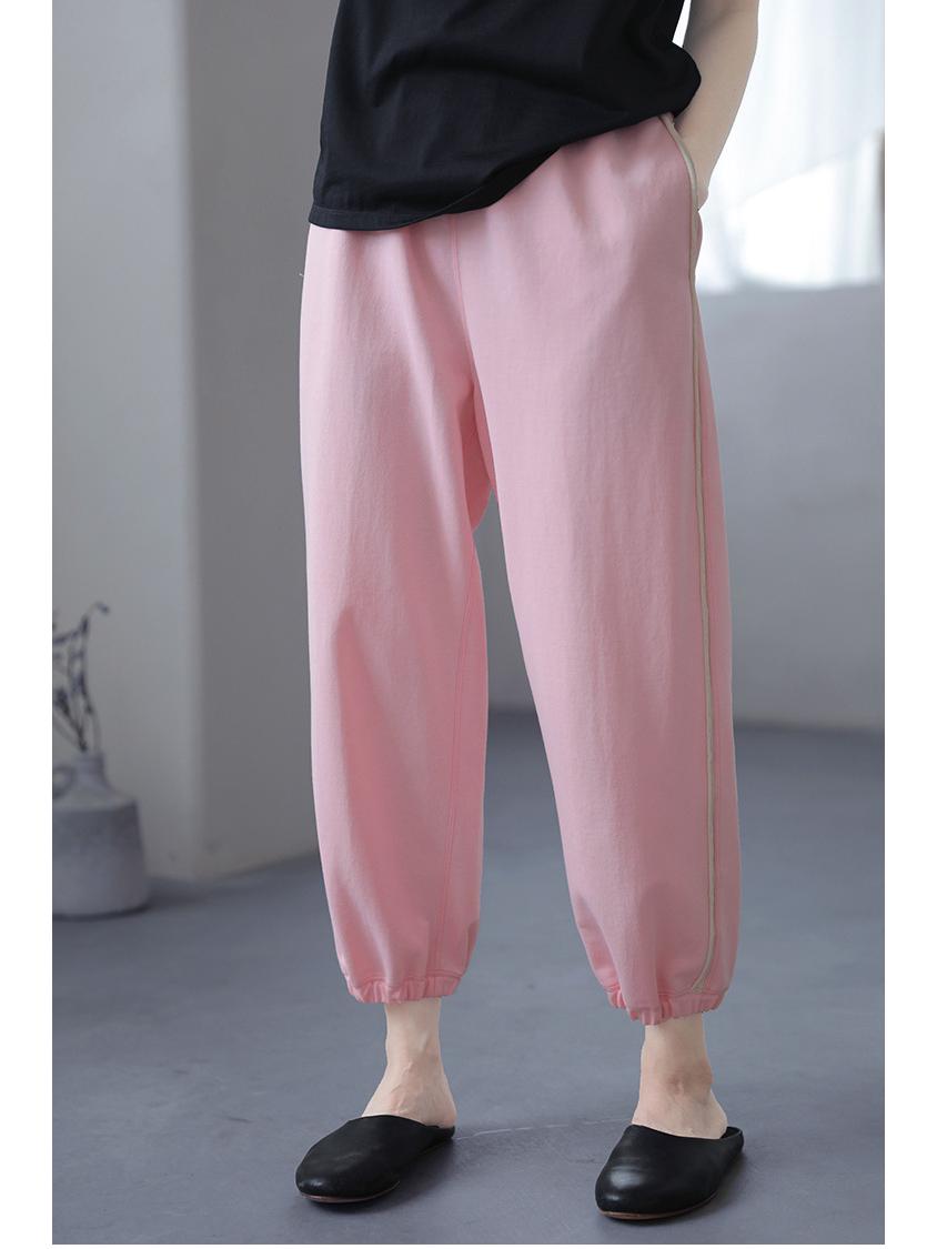 2022 Summer Pink Elastic Waist Lightweight Knit Sporty Casual Cropped Pants M
2022 Summer Pink Elastic Waist Lightweight Knit Sporty Casual Cropped Pants M