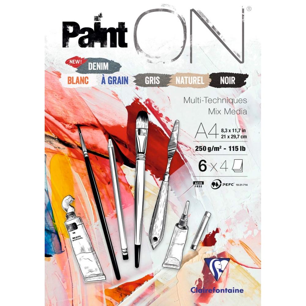 A4 Iso9706 ClairefOntaine Paint On Pad Assortment 24 Sheets 6 Types 4 Sheets 250g Mix Media Paper
A4 Iso9706 ClairefOntaine Paint On Pad Assortment 24 Sheets 6 Types 4 Sheets 250g Mix Media Paper