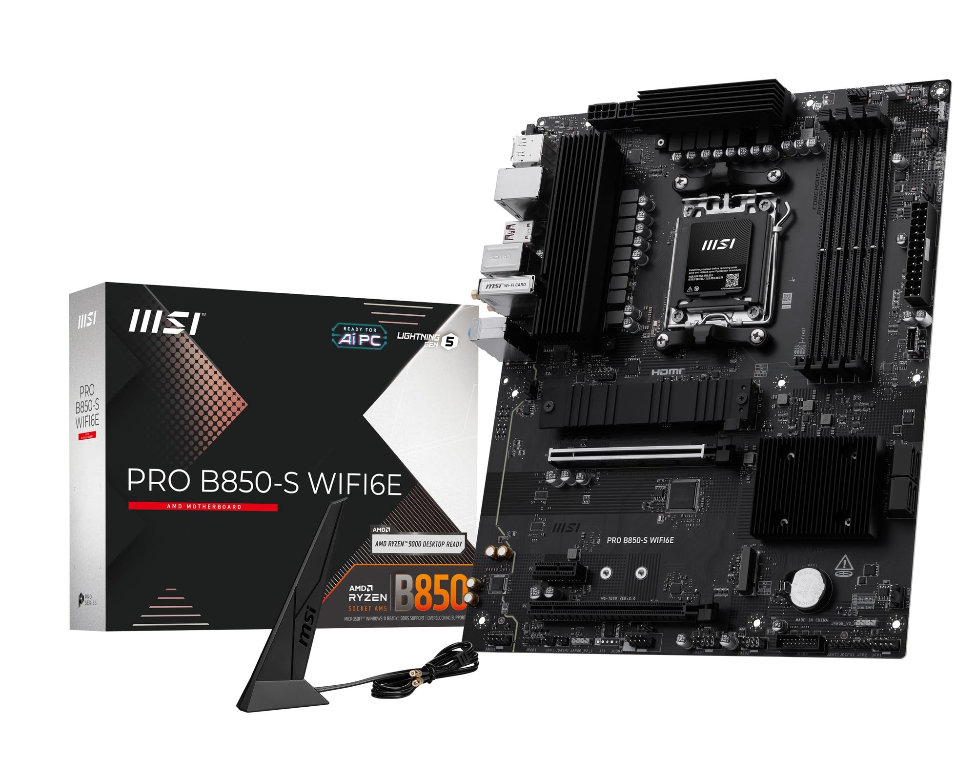 MSI PRO ATX Motherboard MB6891 B850-S WIFI6E/A
MSI PRO ATX Motherboard MB6891 B850-S WIFI6E/A