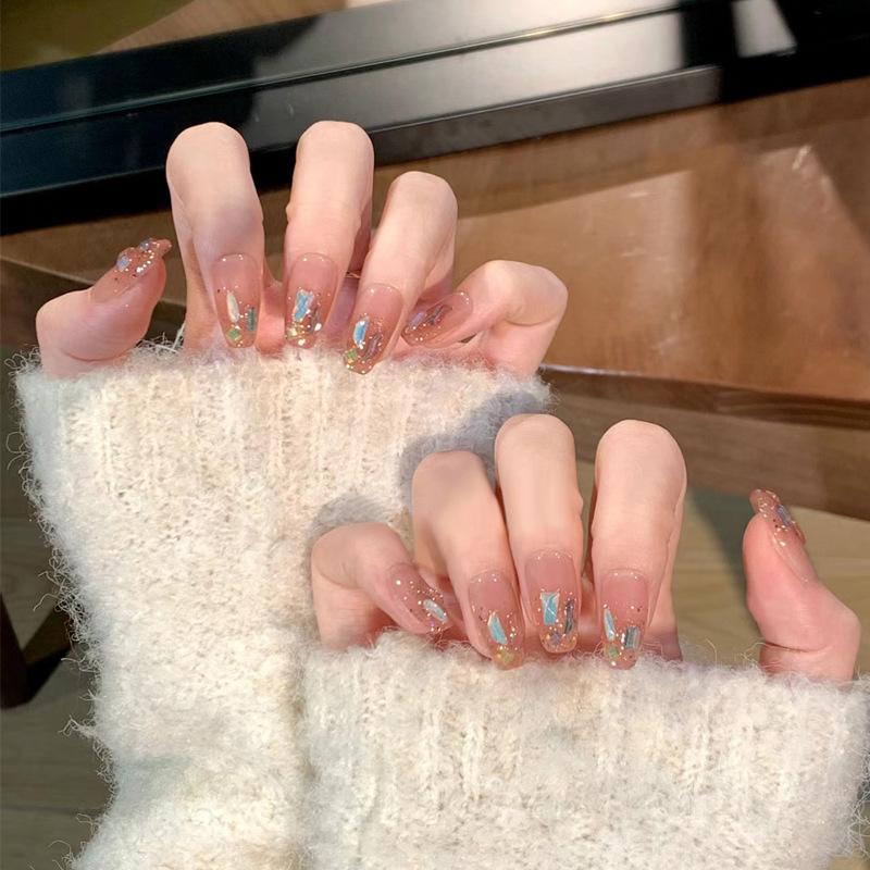 Transparent Gradient Flash Diamond Press-On Nails - Removable Ins Style Manicure Gel Glue Edition
Transparent Gradient Flash Diamond Press-On Nails - Removable Ins Style Manicure Gel Glue Edition