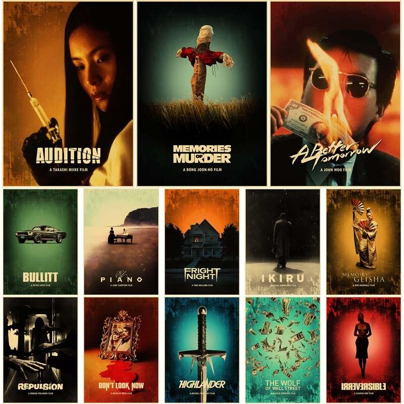 Классический фильм Криминальный сериал Плакаты Буллит Запомнить убийство Крафт-бумага Винтажный домашний декор Гостиная Настенная роспись
Классический фильм Криминальный сериал Плакаты Буллит Запомнить убийство Крафт-бумага Винтажный домашний декор Гостиная Настенная роспись