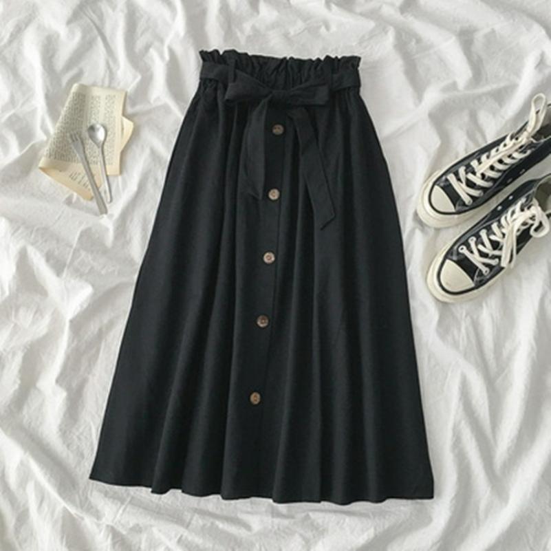 Summer High-waist Skirt Spring and Autumn Women s All-match Simple Elastic Waist Mid-length A-line Skirt onesize
Summer High-waist Skirt Spring and Autumn Women s All-match Simple Elastic Waist Mid-length A-line Skirt onesize