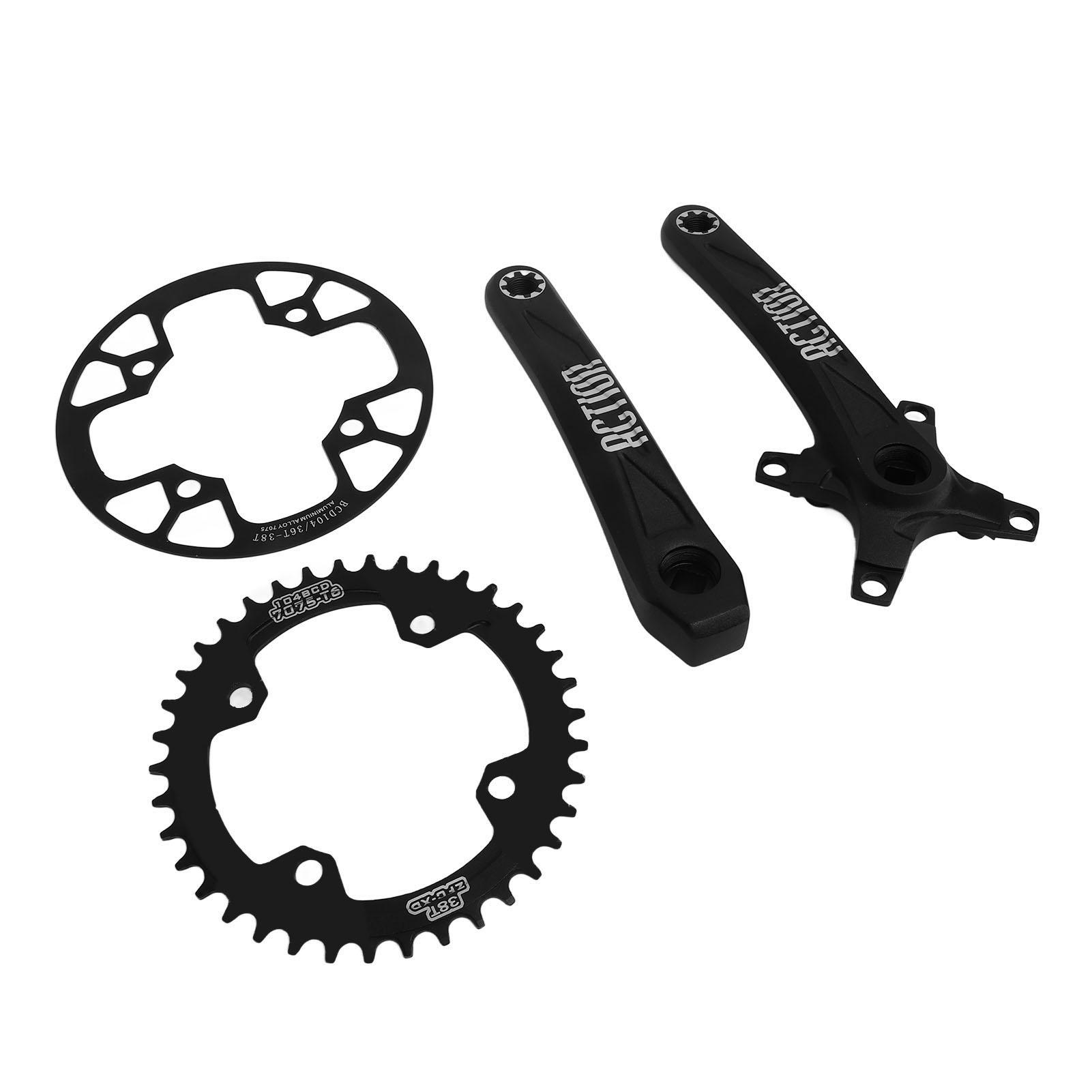 Bike Crankset 38T Narrow Wide Chainring with 170mm Crank Arms 36T to 38T Guard Plate Mountain Bike Crank Set
Bike Crankset 38T Narrow Wide Chainring with 170mm Crank Arms 36T to 38T Guard Plate Mountain Bike Crank Set