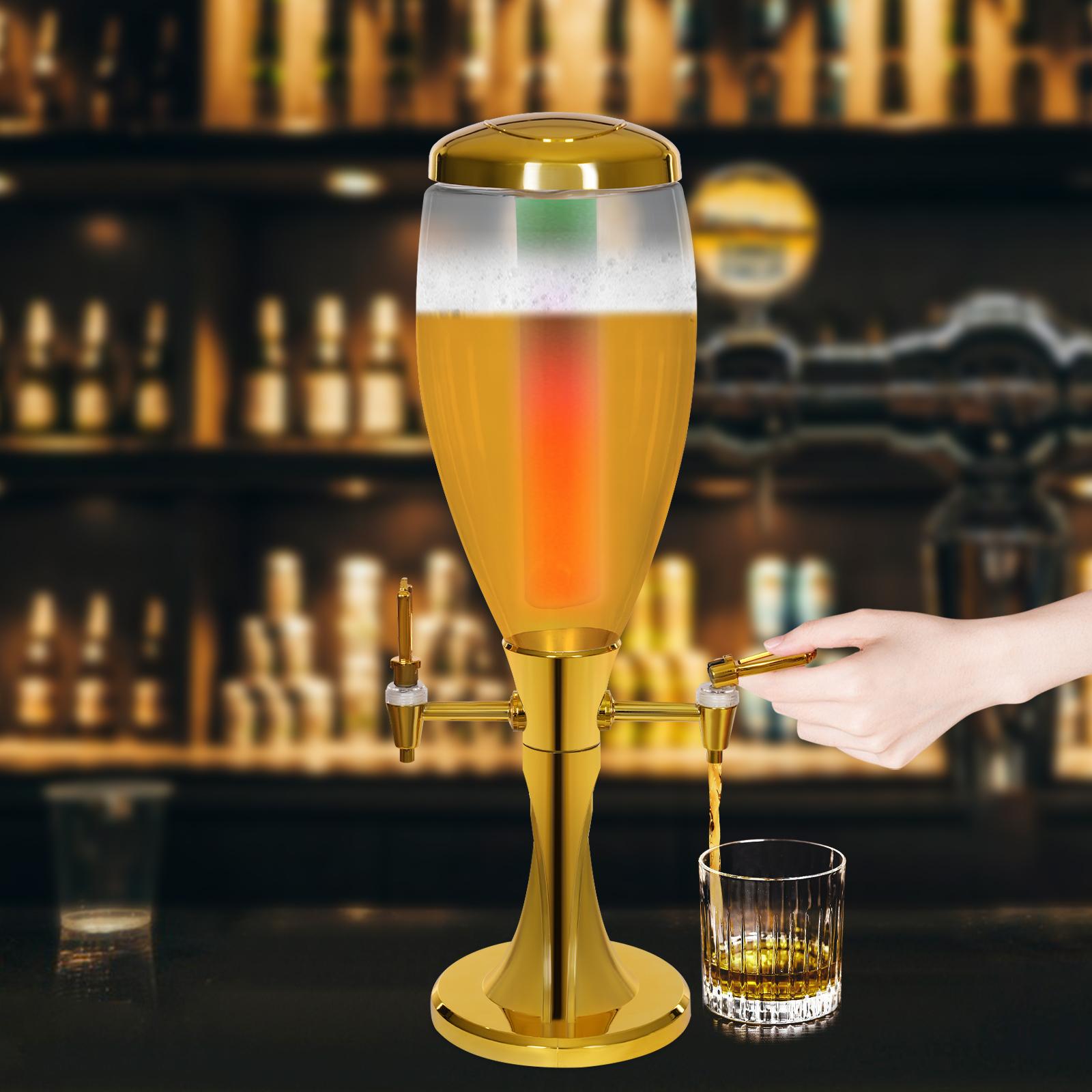 3L Double Faucet Portable Beverage Dispenser Tower, Gold Beer and Drink Cooler, 0.79 Gallon Mini Keg for Parties, Bar, Camping золотий
3L Double Faucet Portable Beverage Dispenser Tower, Gold Beer and Drink Cooler, 0.79 Gallon Mini Keg for Parties, Bar, Camping золотий