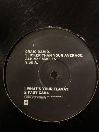 12inch Record CRAIG DAVID - Slicker Than Your Average LPWILD42P Wildstar Record 2002 UK Soul/Funk Used
12inch Record CRAIG DAVID - Slicker Than Your Average LPWILD42P Wildstar Record 2002 UK Soul/Funk Used