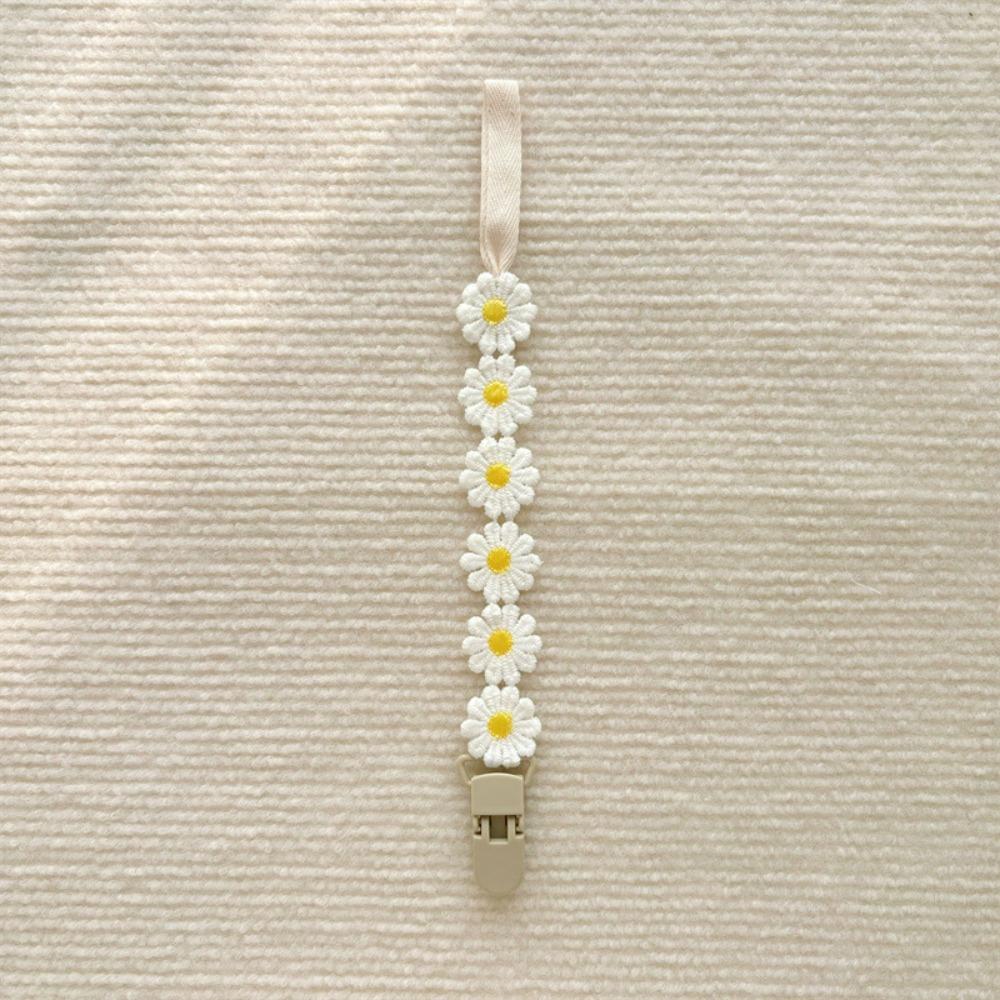 Cute Little Daisy Pacifier Clips Lightweight Wear-resistant Nipple Bracket Holder Baby Accessories Safe Pacifier Chain Toddler білий
Cute Little Daisy Pacifier Clips Lightweight Wear-resistant Nipple Bracket Holder Baby Accessories Safe Pacifier Chain Toddler білий