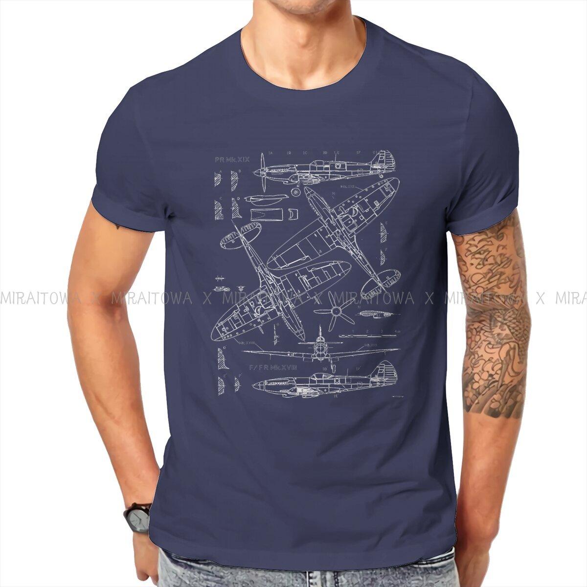 Spitfire Creative TShirt for Men Concept Blueprints Basic T Shirt Hip Hop Birthday Gifts Tops 3XL
Spitfire Creative TShirt for Men Concept Blueprints Basic T Shirt Hip Hop Birthday Gifts Tops 3XL