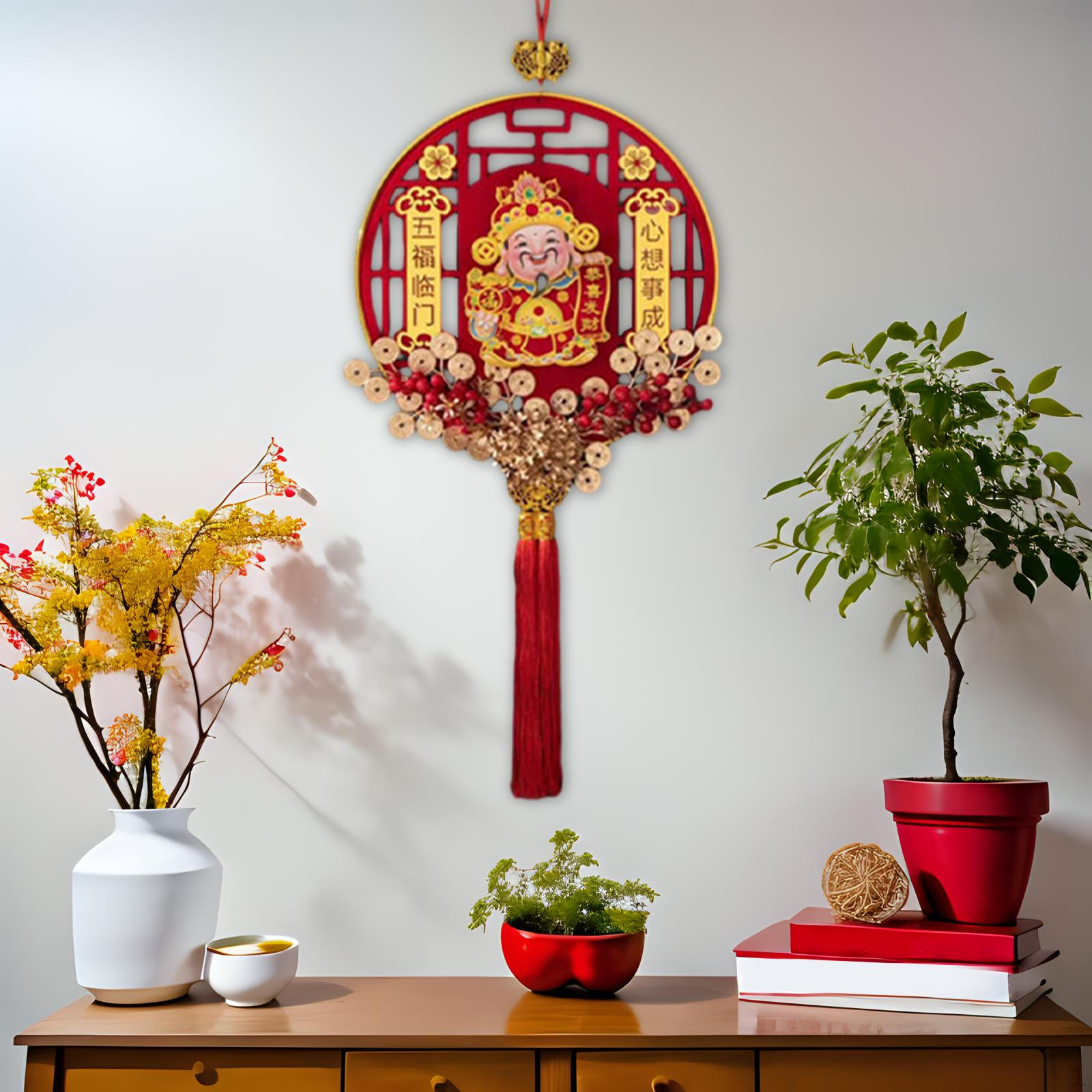 Chinese Year Decoration Lunar Spring Festival Hanging Pendant Good Luck Charm for Party Round
Chinese Year Decoration Lunar Spring Festival Hanging Pendant Good Luck Charm for Party Round