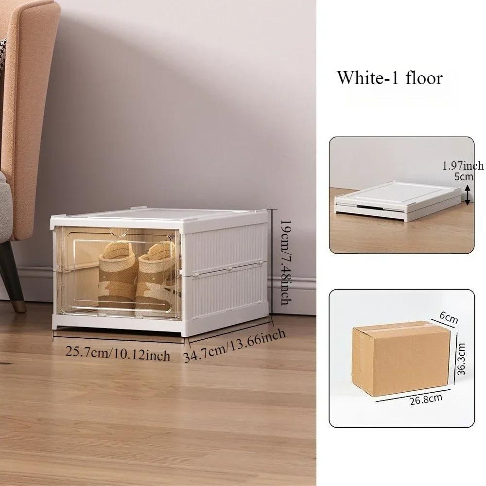 1/2/3Layer Foldable Shoes Box Dustproof Thickened Plastic Sneaker Shoe Storage Box Stackable Cabinet Transparent Organizers Rack
1/2/3Layer Foldable Shoes Box Dustproof Thickened Plastic Sneaker Shoe Storage Box Stackable Cabinet Transparent Organizers Rack