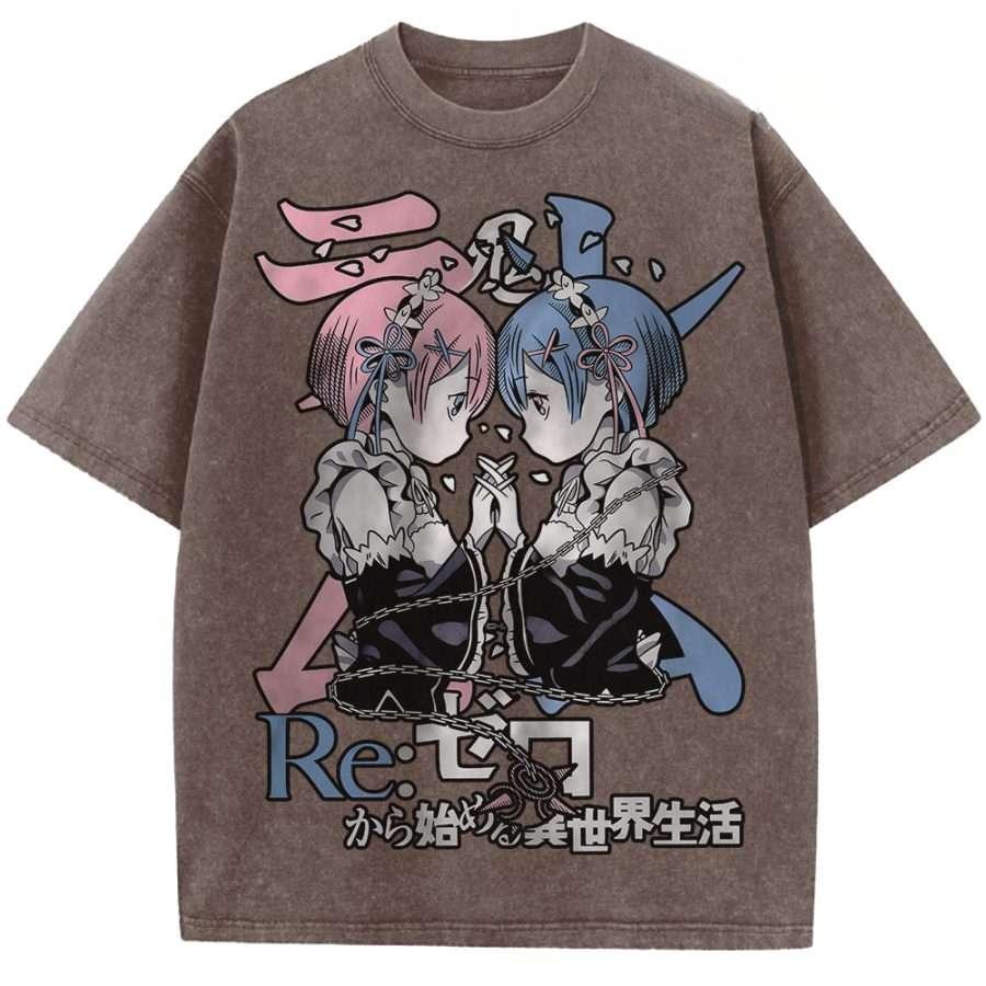 Anime Re ZERO Starting Life In Another World Rem Ram Cute Graphic T Shirt Men Women Tshirt Washed Cotton Tee Harajuku T-shirt XXL коричневий
Anime Re ZERO Starting Life In Another World Rem Ram Cute Graphic T Shirt Men Women Tshirt Washed Cotton Tee Harajuku T-shirt XXL коричневий
