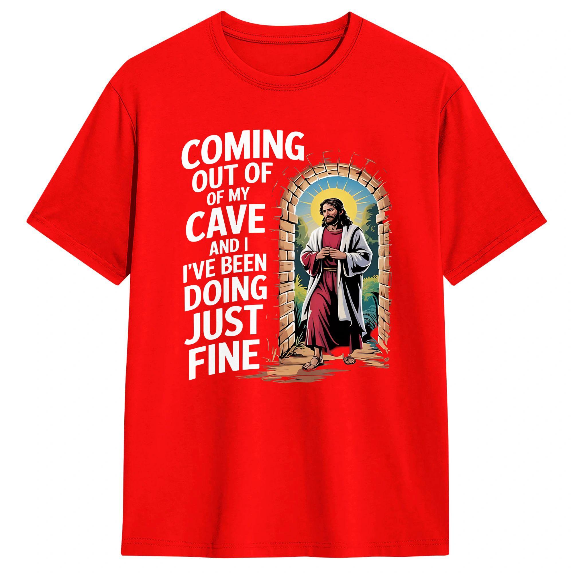Coming Out of My Cave the Jesus Resurrection Easter Cotton T Shirt For Adult Summer Classic T Shirts Harajuku Tees Oversize S
Coming Out of My Cave the Jesus Resurrection Easter Cotton T Shirt For Adult Summer Classic T Shirts Harajuku Tees Oversize S