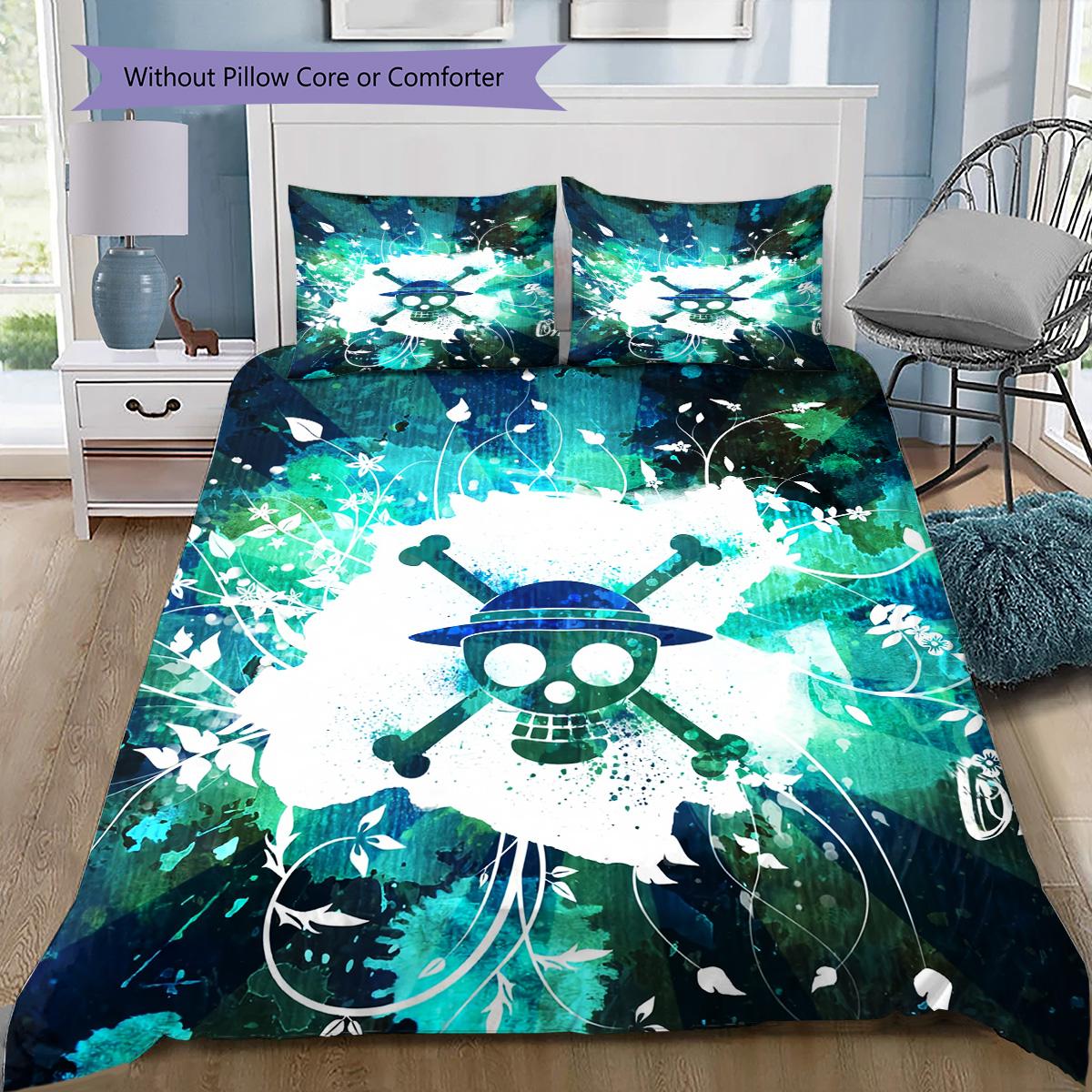 One Piece symbol and silhouette Bedding Set, 1 Duvet Cover & 2 Pillowcases, Suitable for Home Decor, Ideal Gift for Fans 135x200cm
One Piece symbol and silhouette Bedding Set, 1 Duvet Cover & 2 Pillowcases, Suitable for Home Decor, Ideal Gift for Fans 135x200cm