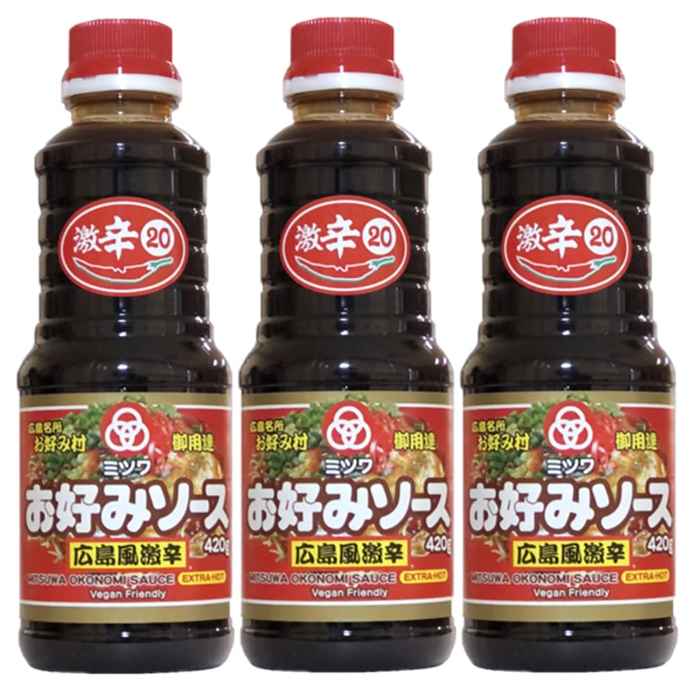 Соус Mitsuwa Super Spicy Okonomi 420 г, 3 бутылки. Суперострый соус Okonomiyaki от Sun Foods. Поставщик во все магазины Hiroshima Famous Okonomi Village Co.,
Соус Mitsuwa Super Spicy Okonomi 420 г, 3 бутылки. Суперострый соус Okonomiyaki от Sun Foods. Поставщик во все магазины Hiroshima Famous Okonomi Village Co.,