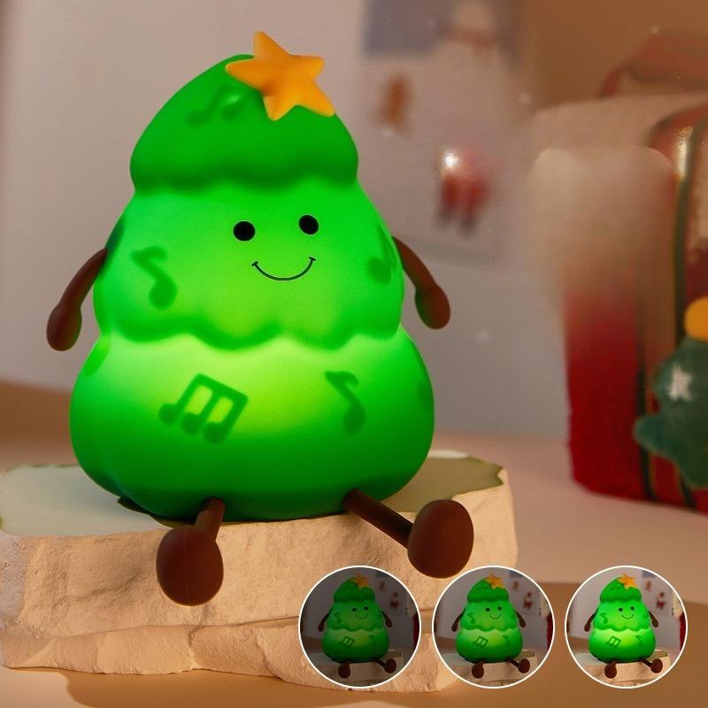 Christmas Tree Silicone Night Light Phone Holder with Three-level Dimming, Timed Tapping, Creative and Interesting New Design зелёный
Christmas Tree Silicone Night Light Phone Holder with Three-level Dimming, Timed Tapping, Creative and Interesting New Design зелёный