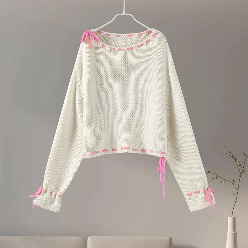 Модный контрастный цветной вязаный пуловер для женщин, осенний милый свитер с круглым вырезом и длинными рукавами, уличный шикарный джемпер, трикотаж L
Модный контрастный цветной вязаный пуловер для женщин, осенний милый свитер с круглым вырезом и длинными рукавами, уличный шикарный джемпер, трикотаж L