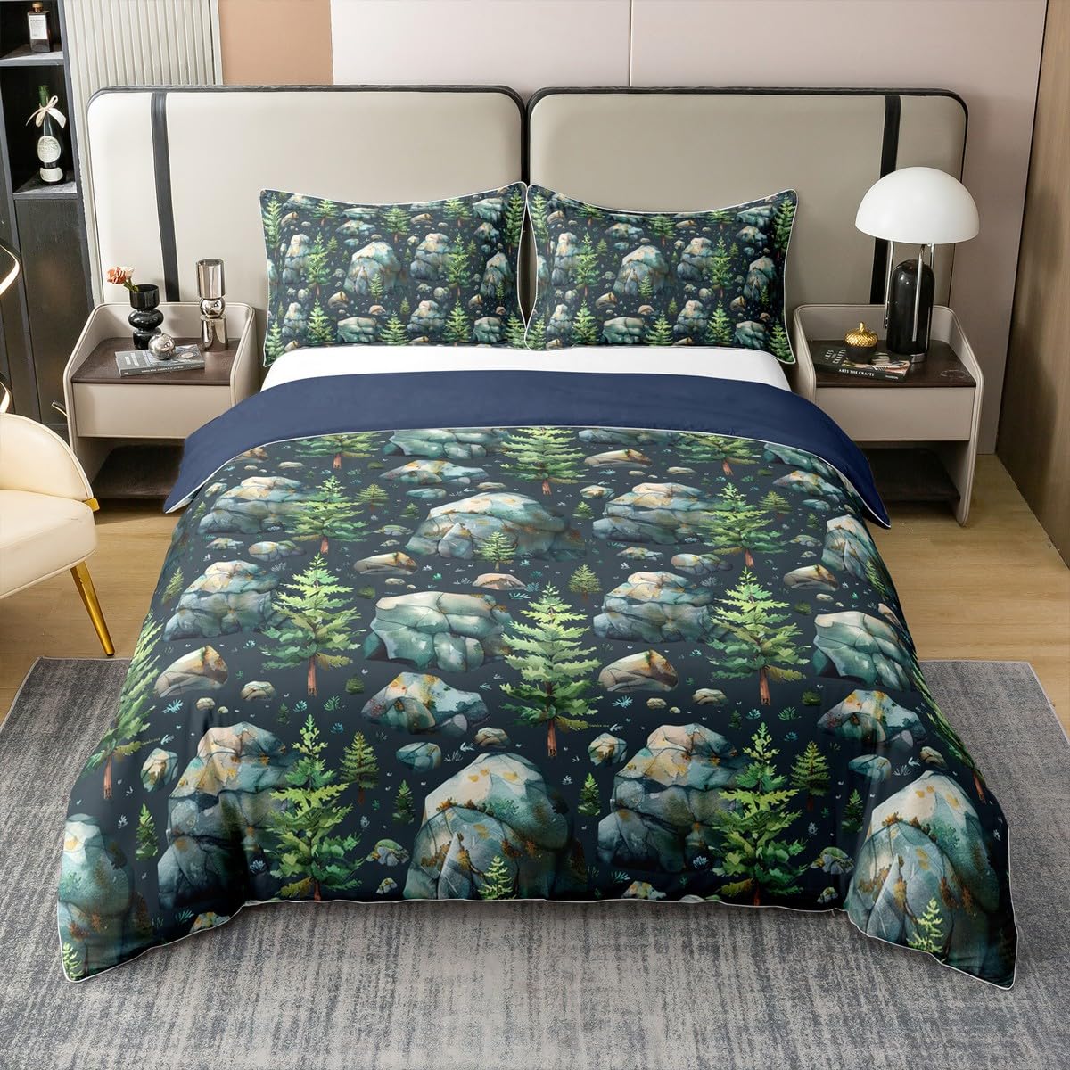 Stones Duvet Cover Sets for Teens Adults Queen Quilt Covers Lightweight Down Room Decor 2 Pillowcases 1 Duvet Cover No Comforter (135x200cm)
Stones Duvet Cover Sets for Teens Adults Queen Quilt Covers Lightweight Down Room Decor 2 Pillowcases 1 Duvet Cover No Comforter (135x200cm)