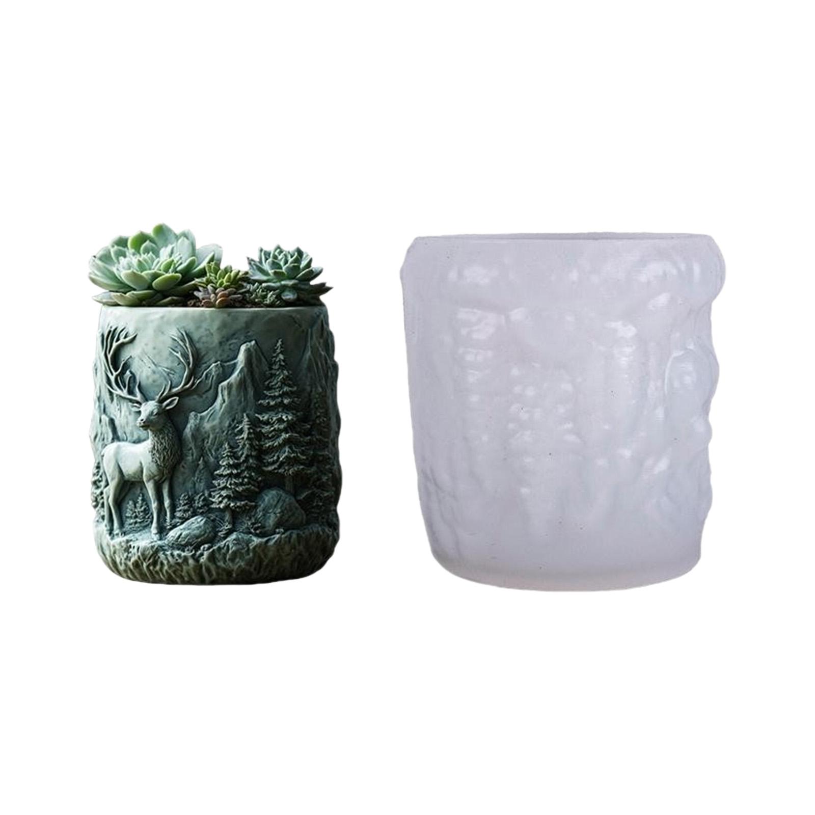 Multipurpose Silicone Elk Relief Mold Crafting Resin Planter Molds Candle Holder Jewelry Organizers Mould Reusable Design 1 чистый
Multipurpose Silicone Elk Relief Mold Crafting Resin Planter Molds Candle Holder Jewelry Organizers Mould Reusable Design 1 чистый
