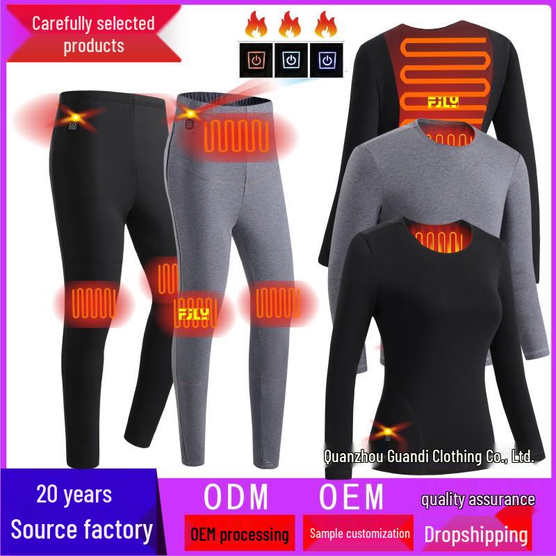 Cross-border Smart Heating Couple Set: Constant Temperature Warm Underwear & Long Pants L
Cross-border Smart Heating Couple Set: Constant Temperature Warm Underwear & Long Pants L