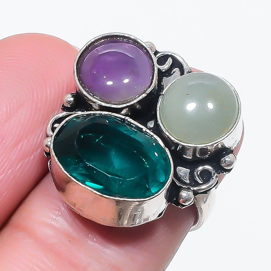 Натуральный Индиголитовый Турмалин 925 Стерлинговое Серебро Ювелирное Кольцо Размер 6 y8I51
Натуральный Индиголитовый Турмалин 925 Стерлинговое Серебро Ювелирное Кольцо Размер 6 y8I51